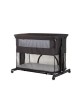 Chipolino Bedside Crib Zen Obsidian