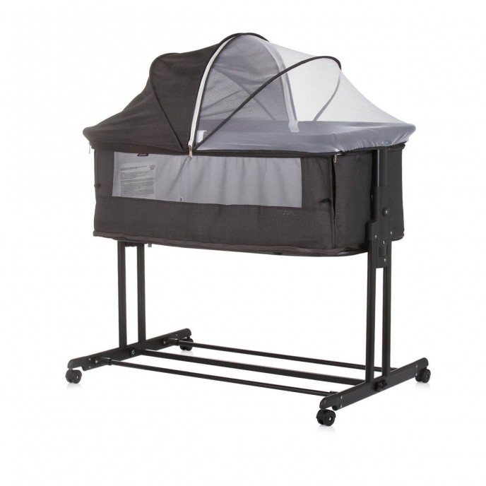 Chipolino Bedside Crib Zen Obsidian