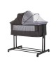 Chipolino Bedside Crib Zen Obsidian