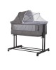 Chipolino Bedside Crib Zen Granite