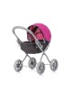 Chipolino Doll Stroller Daisy Grey Pink Linen