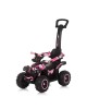 Chipolino Ride on Car with Canopy ATV White Pink