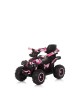 Chipolino Ride on Car with Canopy ATV White Pink