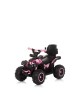 Chipolino Ride on Car with Canopy ATV White Pink