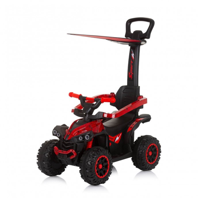 Chipolino Ride on Car with Canopy ATV Spider Red