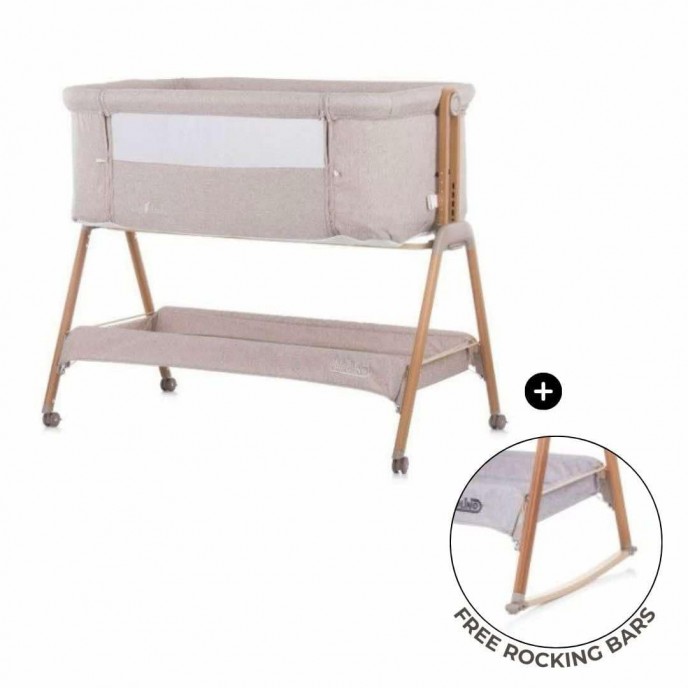 Chipolino Bedside Crib Sweet Dreams Mocca