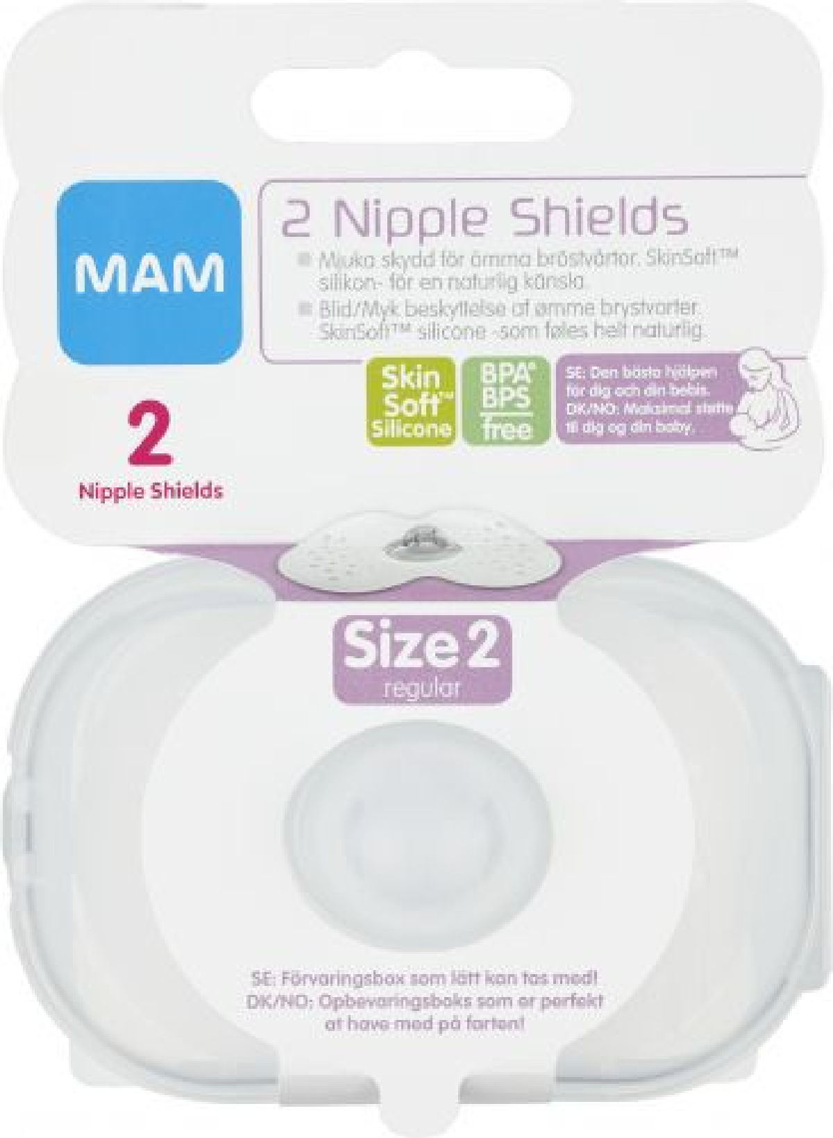 Nipple Shields Size 1 - Breastfeeding Accessories by MAM