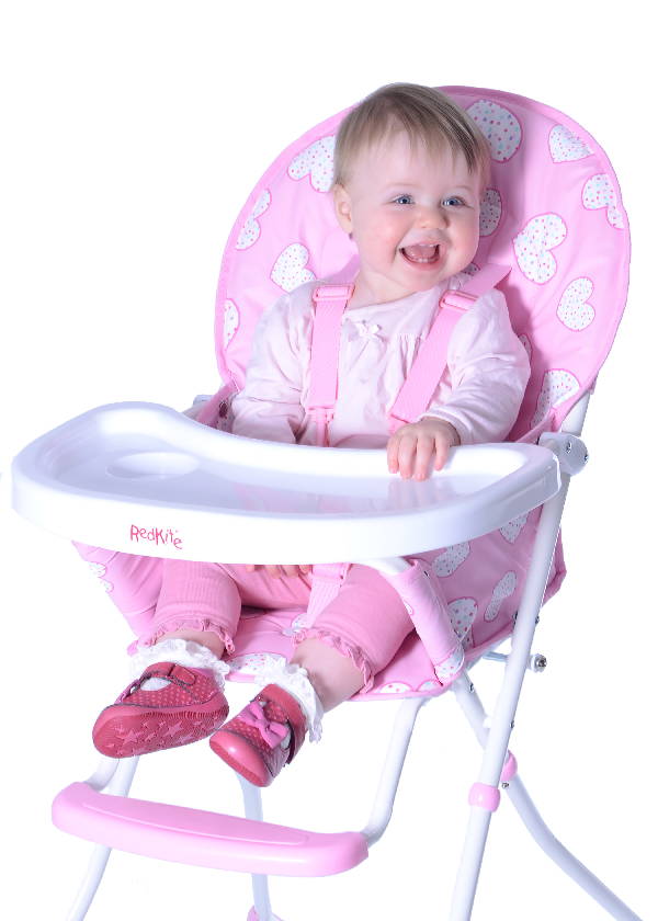 red kite pink high chair