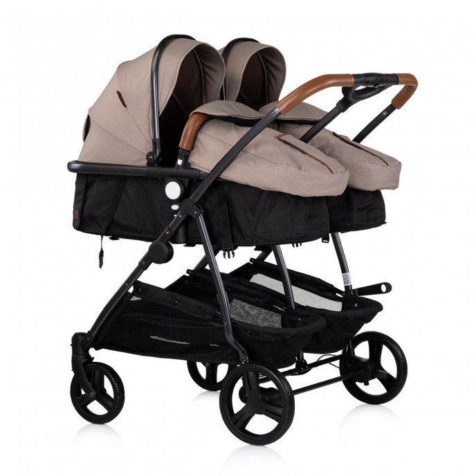 Chipolino Travel System Twin Duo Smart Tiramisu